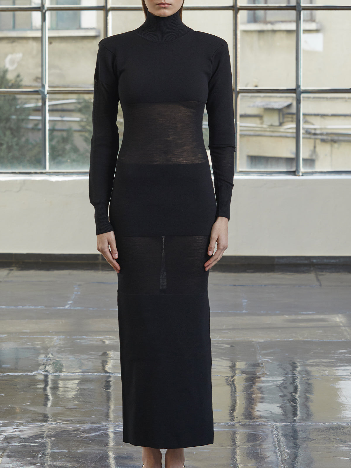 shearled dress knitwear