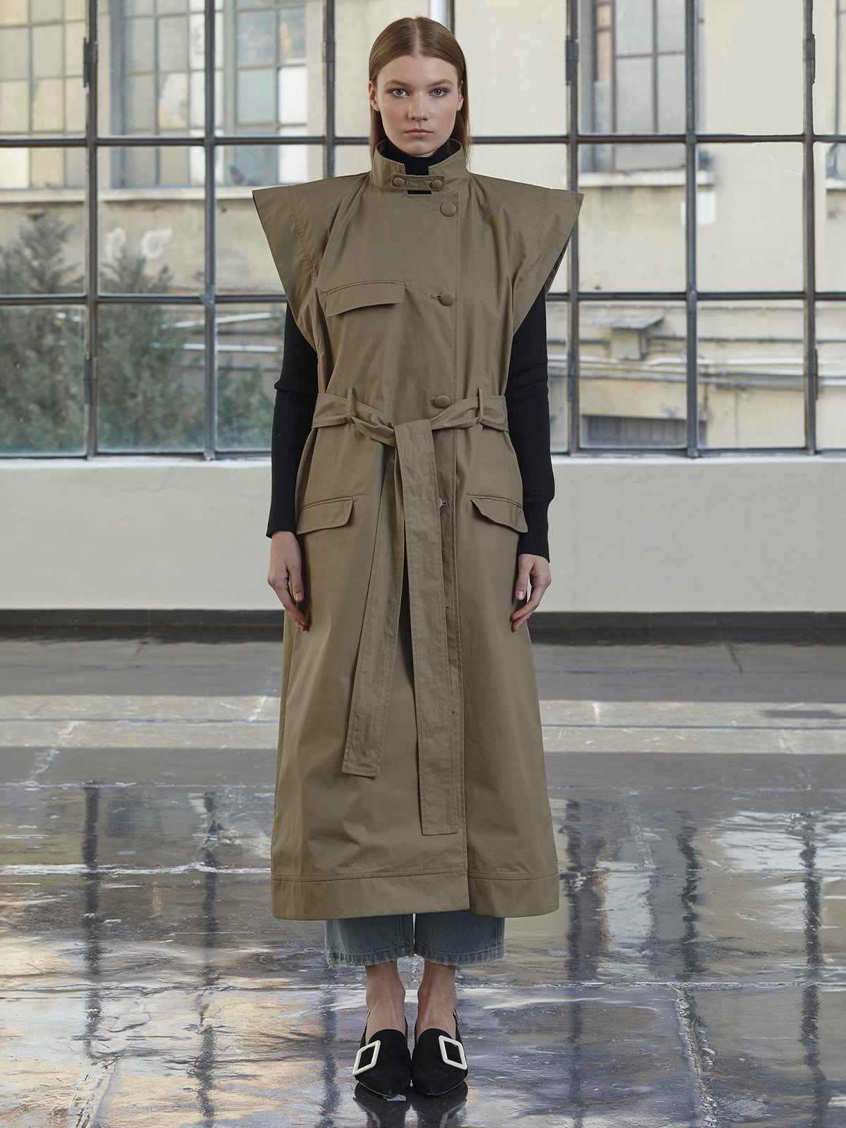 sleeves trench